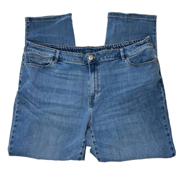 J Jill Boyfriend Straight Leg Ankle Jeans Size 22 - Picture 3 of 8
